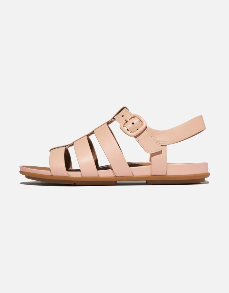 Gracie Fisherman Leather Women's Sandy Beige Sandals