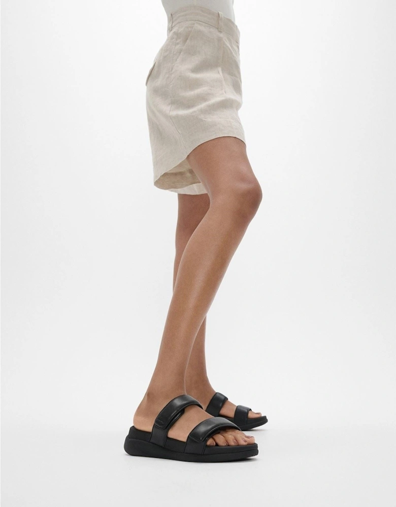 F-Mode Go Polyurethane Women's All Black Clogs