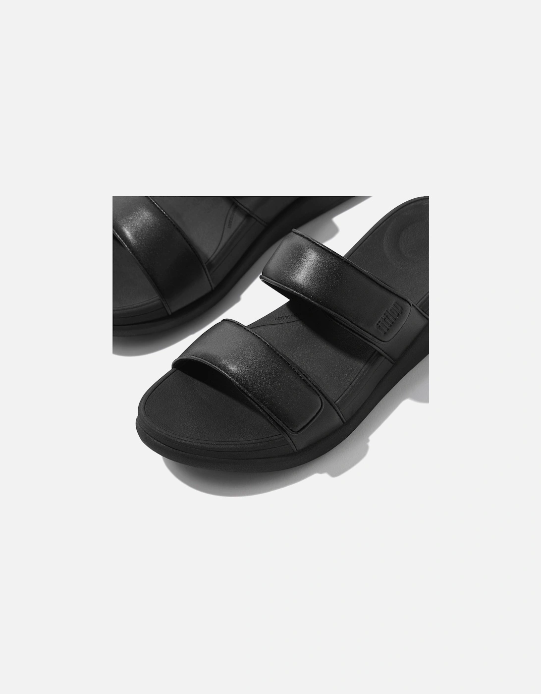 F-Mode Go Polyurethane Women's All Black Clogs