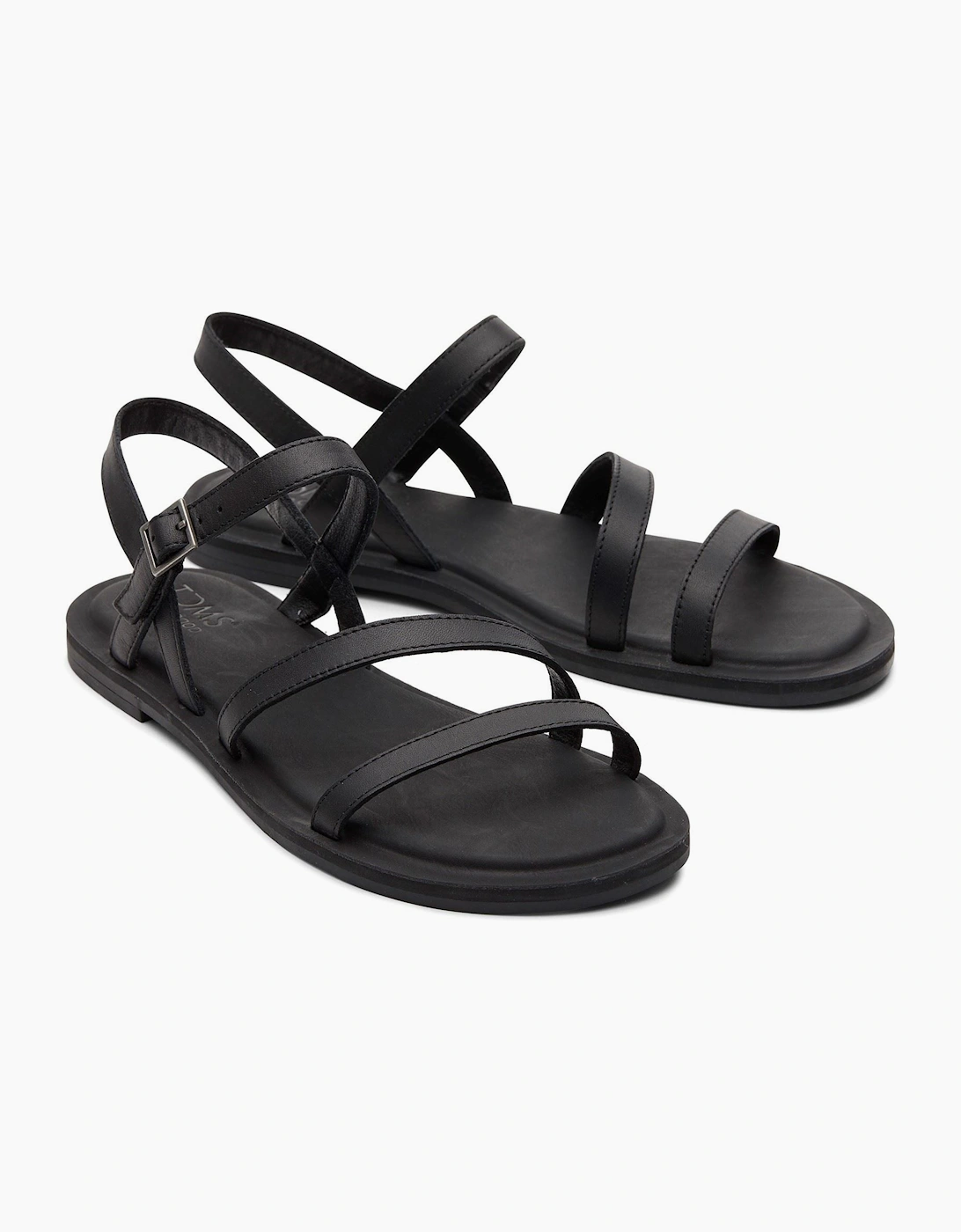 TOMS Women's TOMS Kira Leather Women's Black Sandals