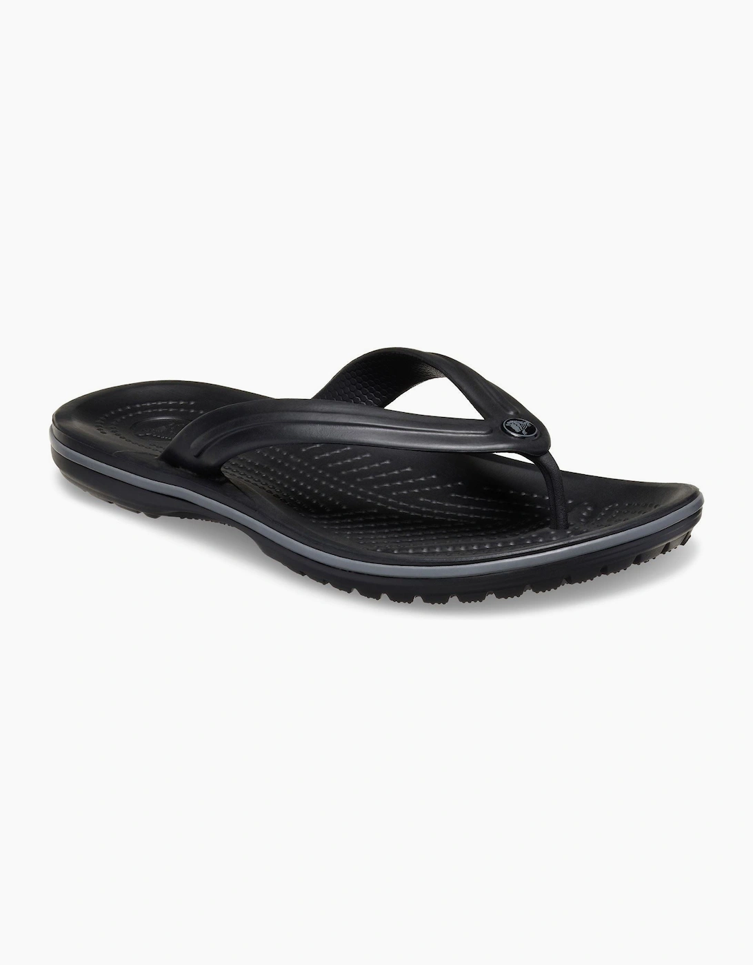 Crocs Women's Black Crocband Flip Rubber /Slate Grey Flip Flops - Size: Uk 11 / Eu 46-47 / Us M12