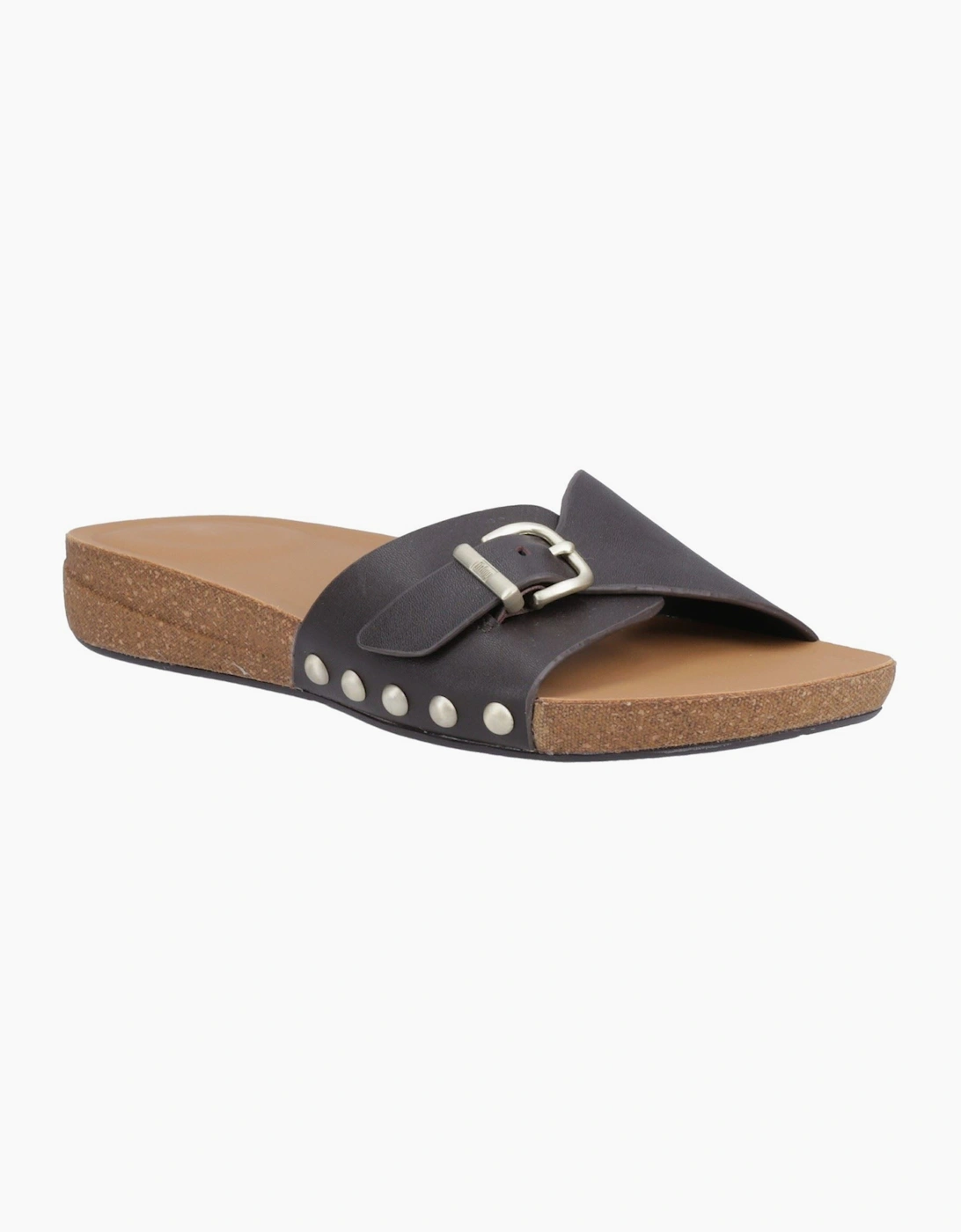 FitFlop Women's Fitflop iQushion Adjustable Buckle Leather Women's Chocolate Brown Sandals