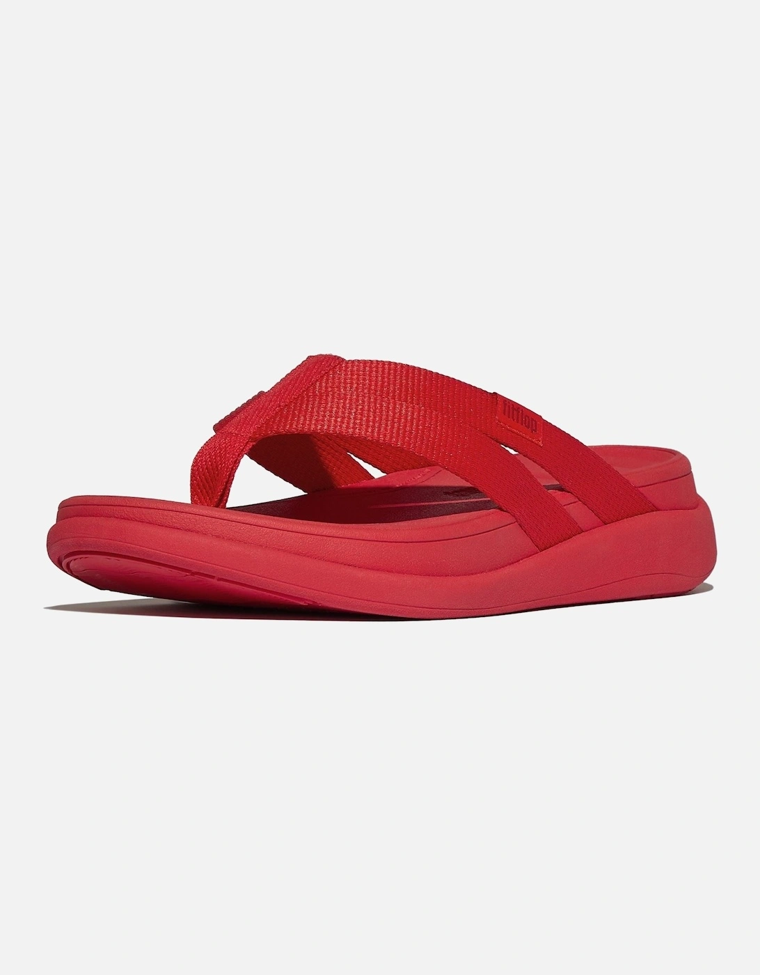 F-Mode Go Polyester Women's Red Sandals, 7 of 6