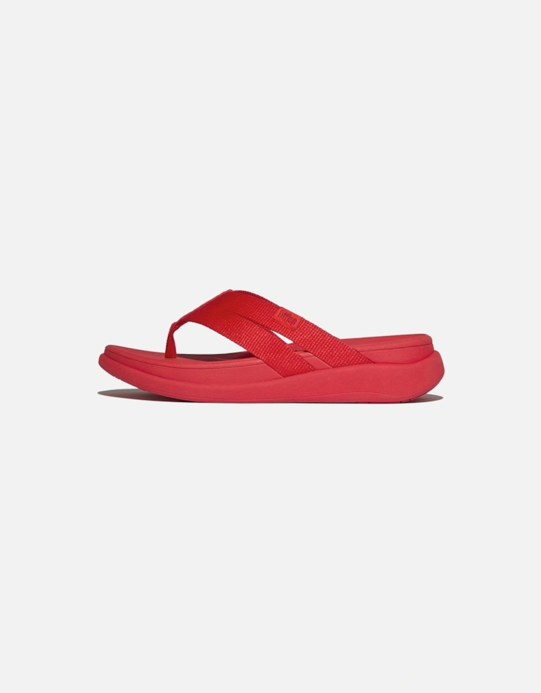 F-Mode Go Polyester Women's Red Flip Flops
