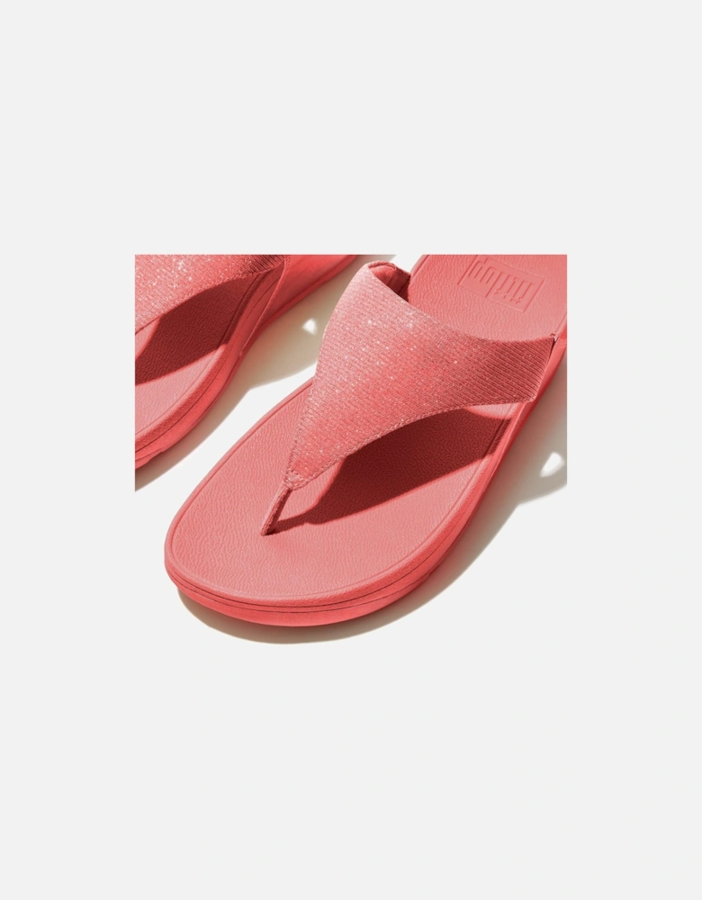 Lulu Shimmerlux Polyester Women's Rosy Coral Sandals