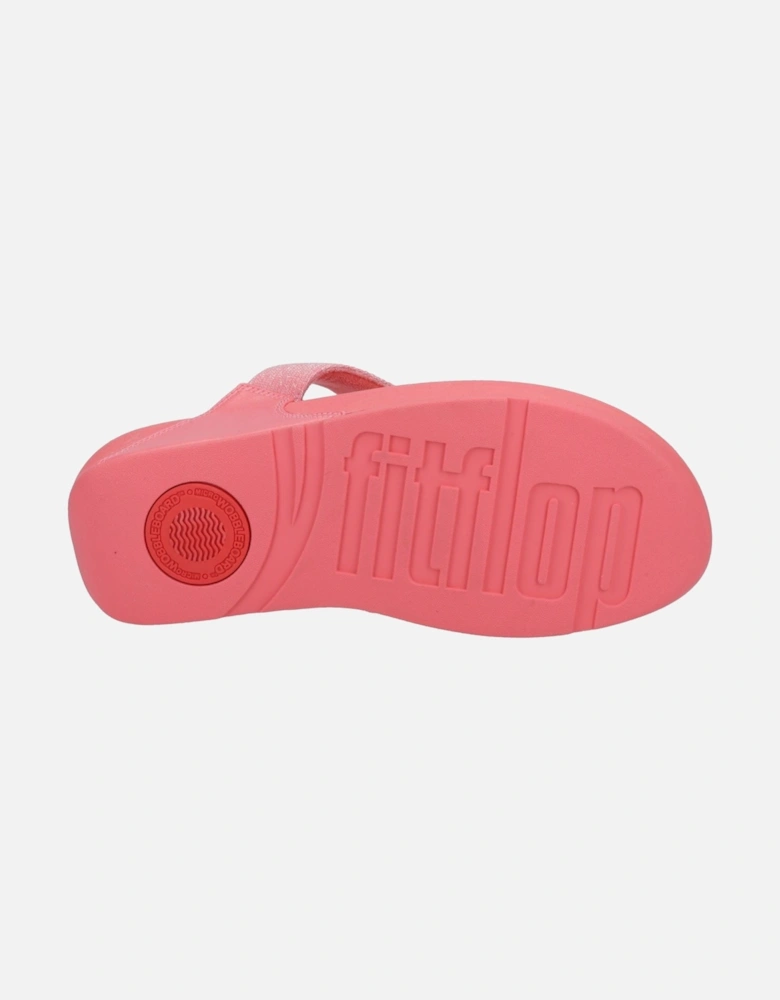 Lulu Shimmerlux Polyester Women's Rosy Coral Sandals