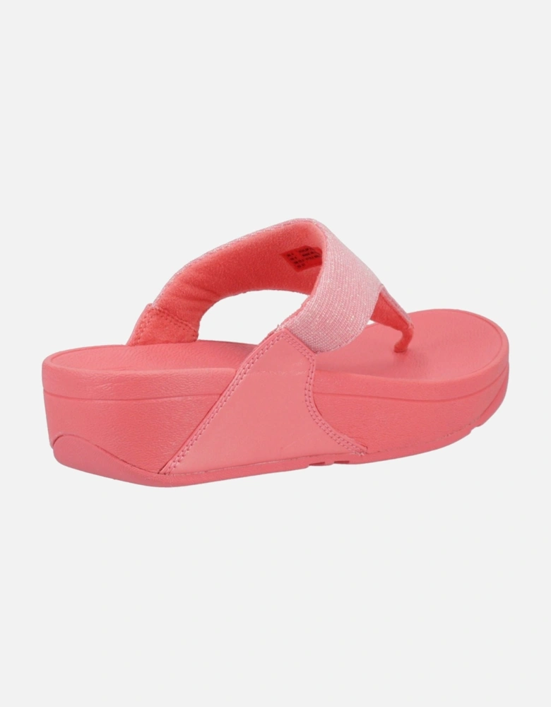Lulu Shimmerlux Polyester Women's Rosy Coral Sandals