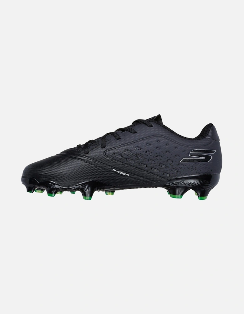 Razor 1.5 Jr Youth FG Men's Black/Silver Football Boots
