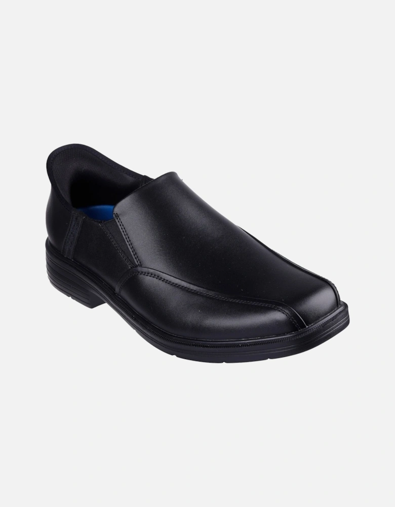 Caswell Frantone Leather Men's Black Slip-On Shoes