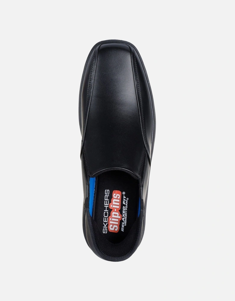 Caswell Frantone Leather Men's Black Slip-On Shoes