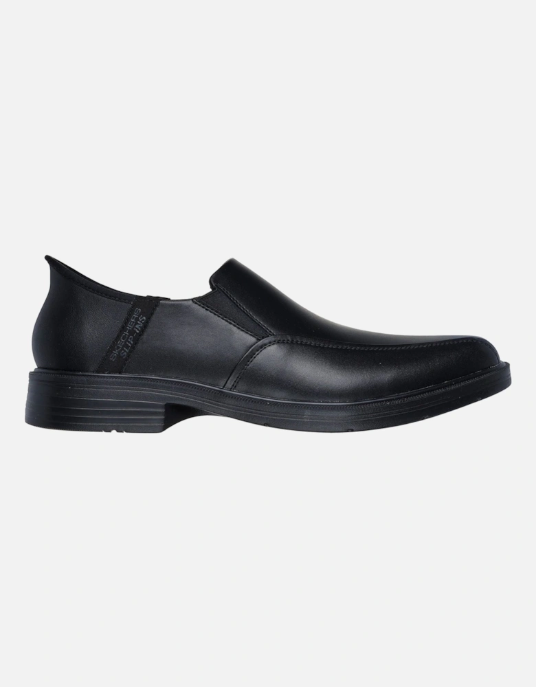 Caswell Frantone Leather Men's Black Slip-On Shoes