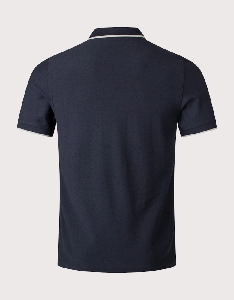 Crepe Piqué Polo Shirt