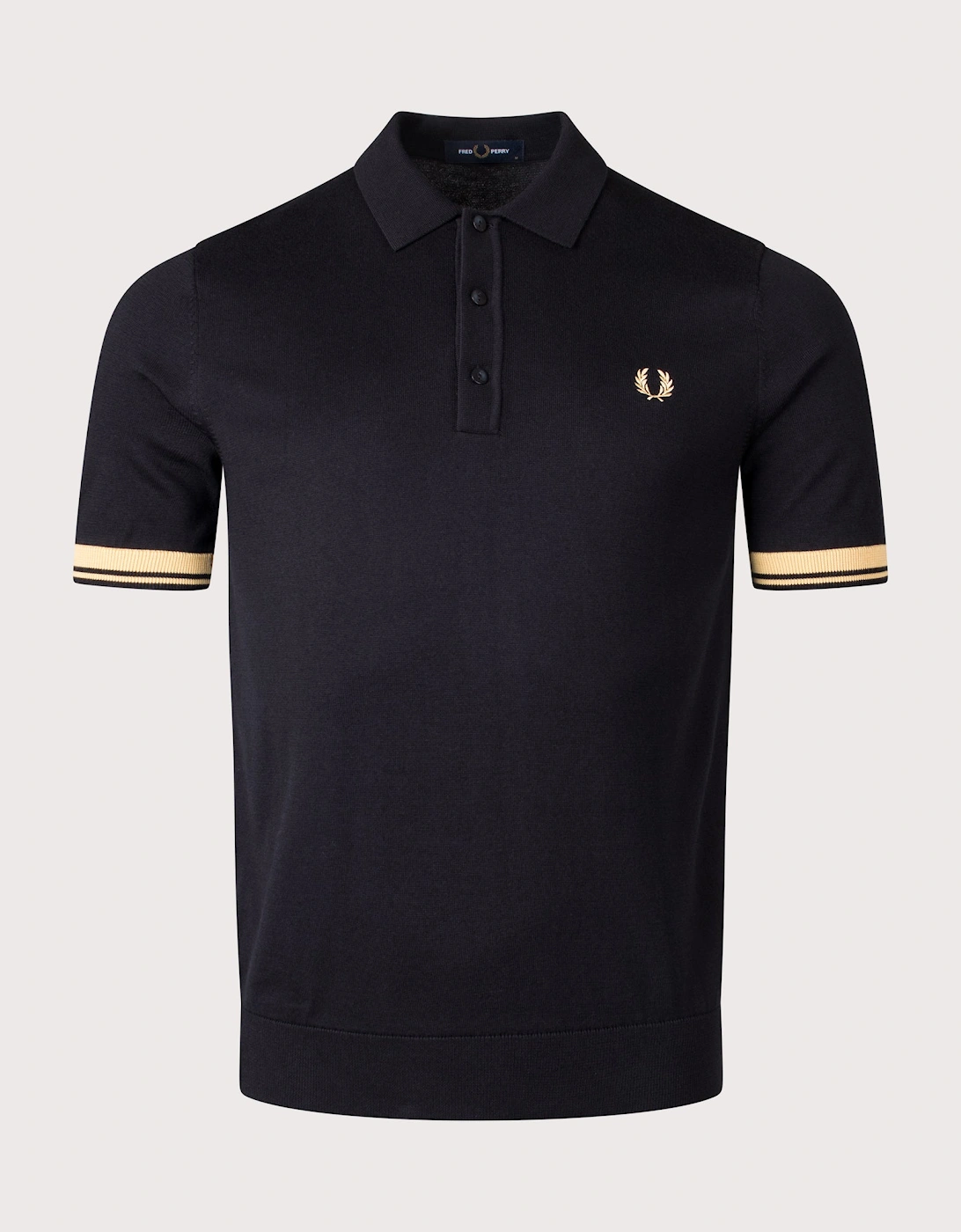 Contrast Cuff Knitted Polo Shirt, 4 of 3