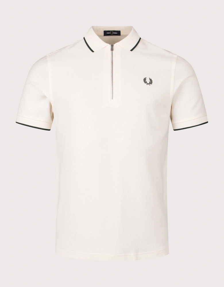 Crepe Piqué Polo Shirt