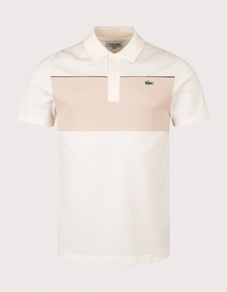 Colour Block Piqué Polo Shirt