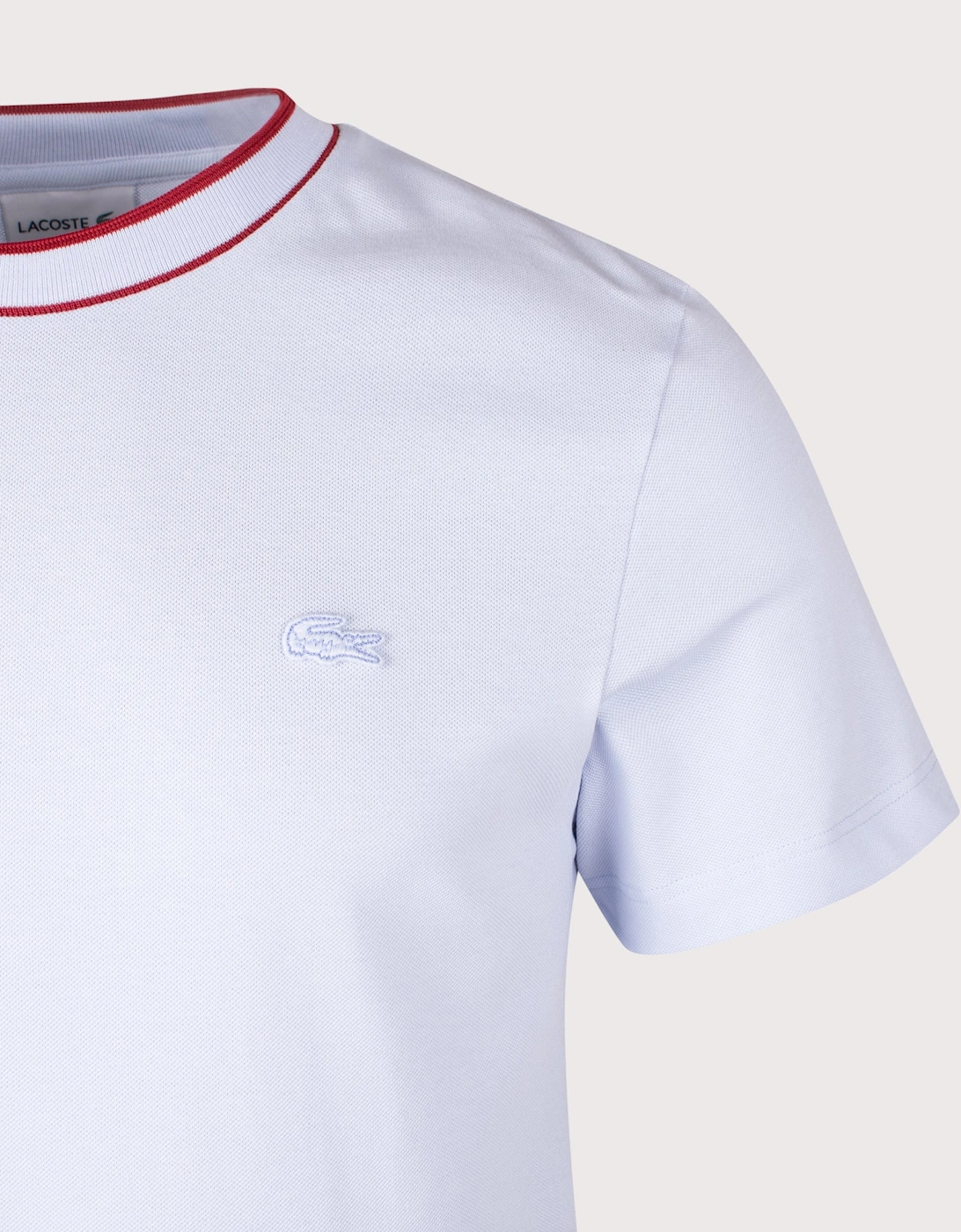 Stretch Piqué Stripe Collar T-shirt