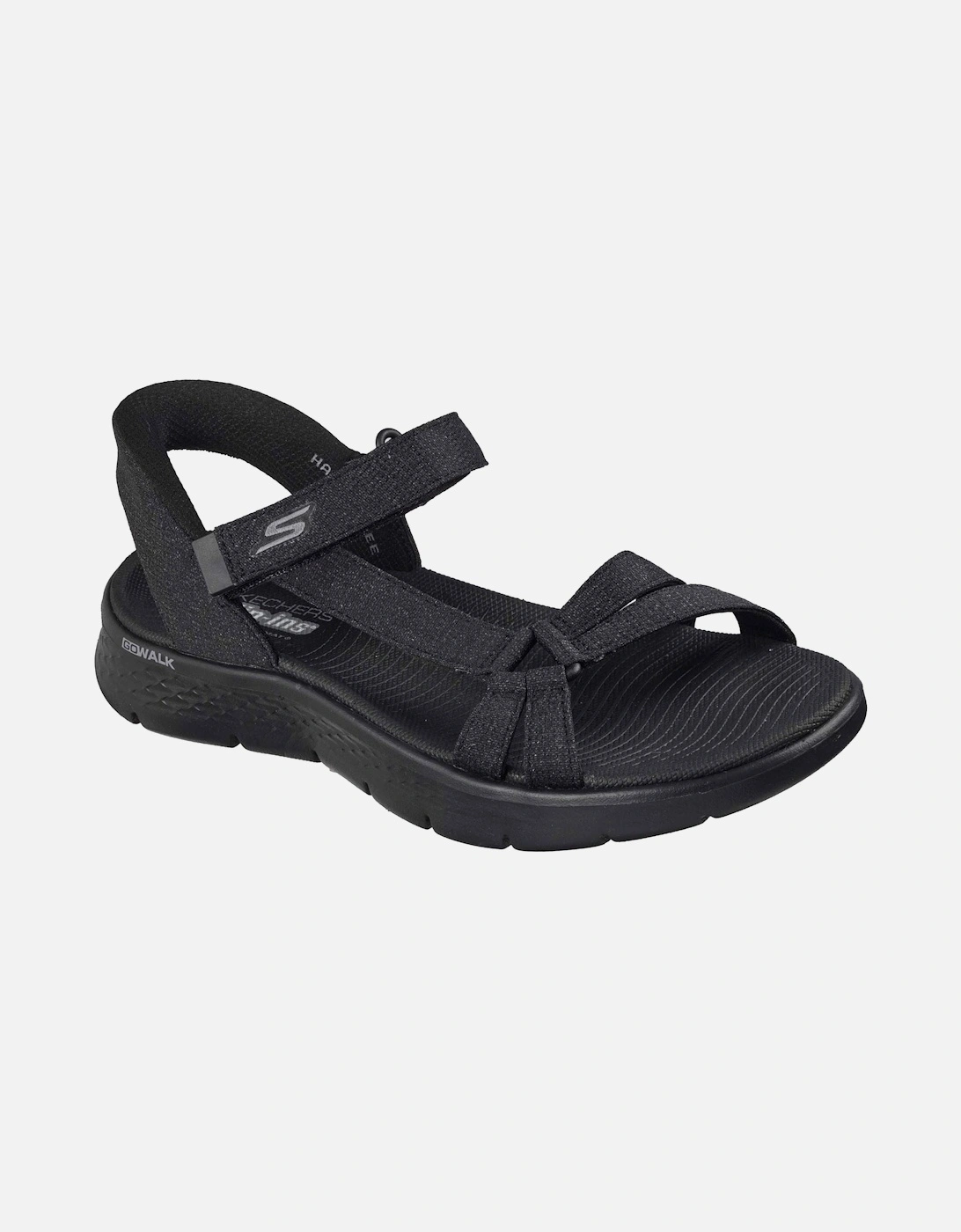 Skechers Women's Skechers GO WALK Flex Illuminate Textile Women's Black Standard Sandals