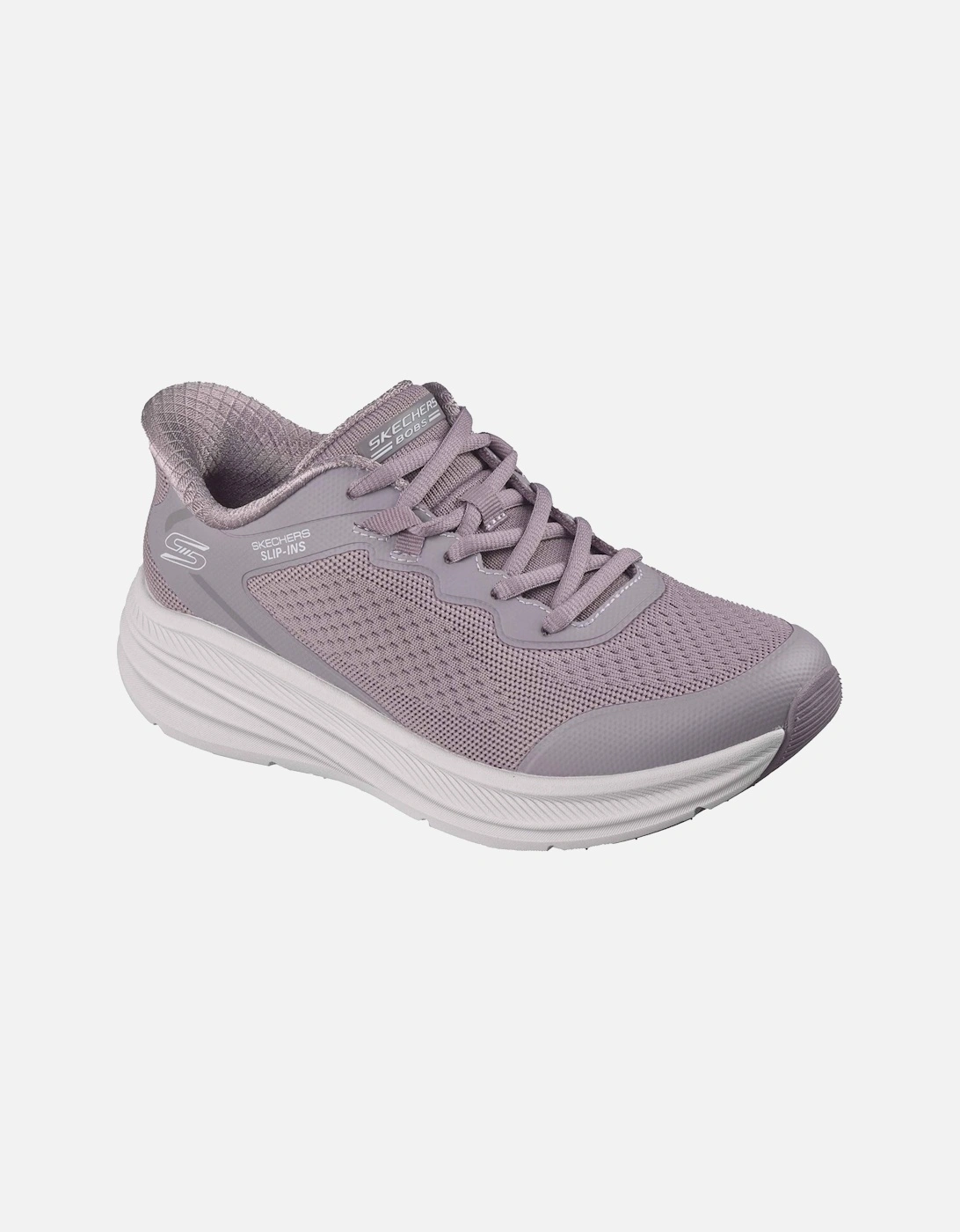 Skechers Women's Pink Bobs Skillz Textile Quail Standard Trainers - Size: 4