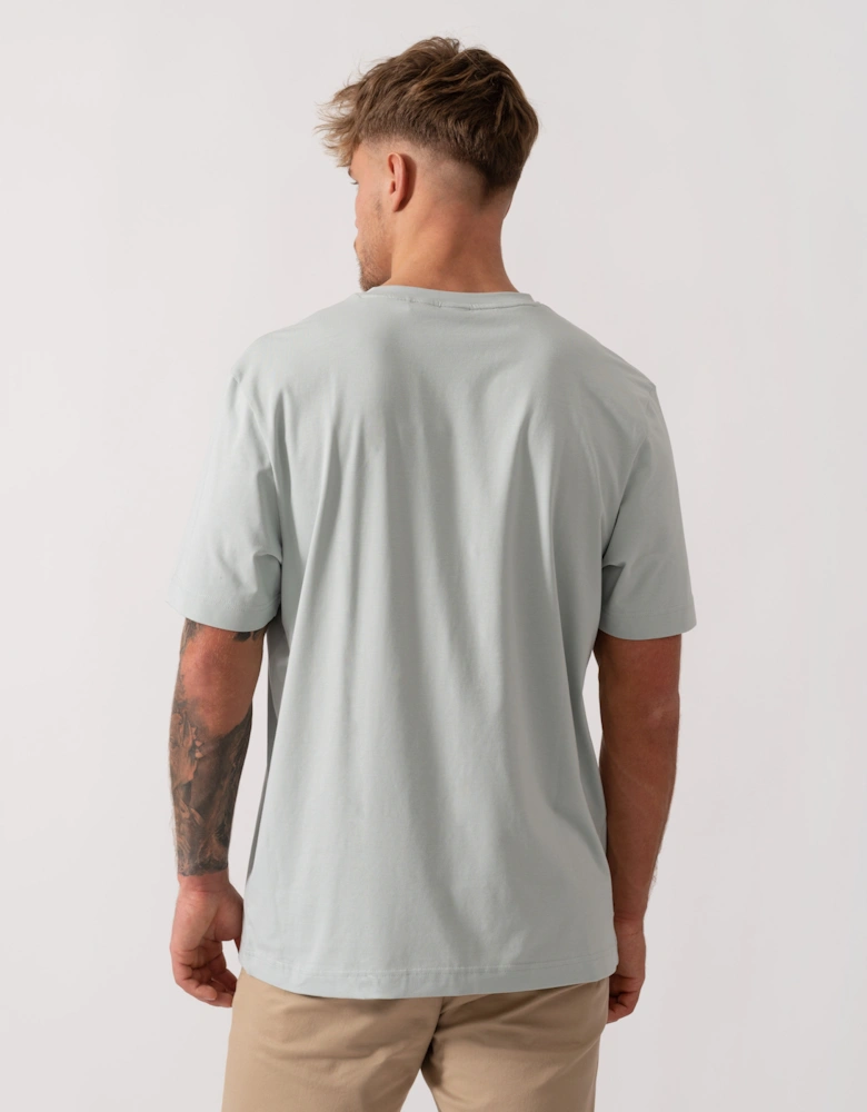 BOSS Orange TChup Mens Crew Neck Small Logo T-Shirt - Silver 043