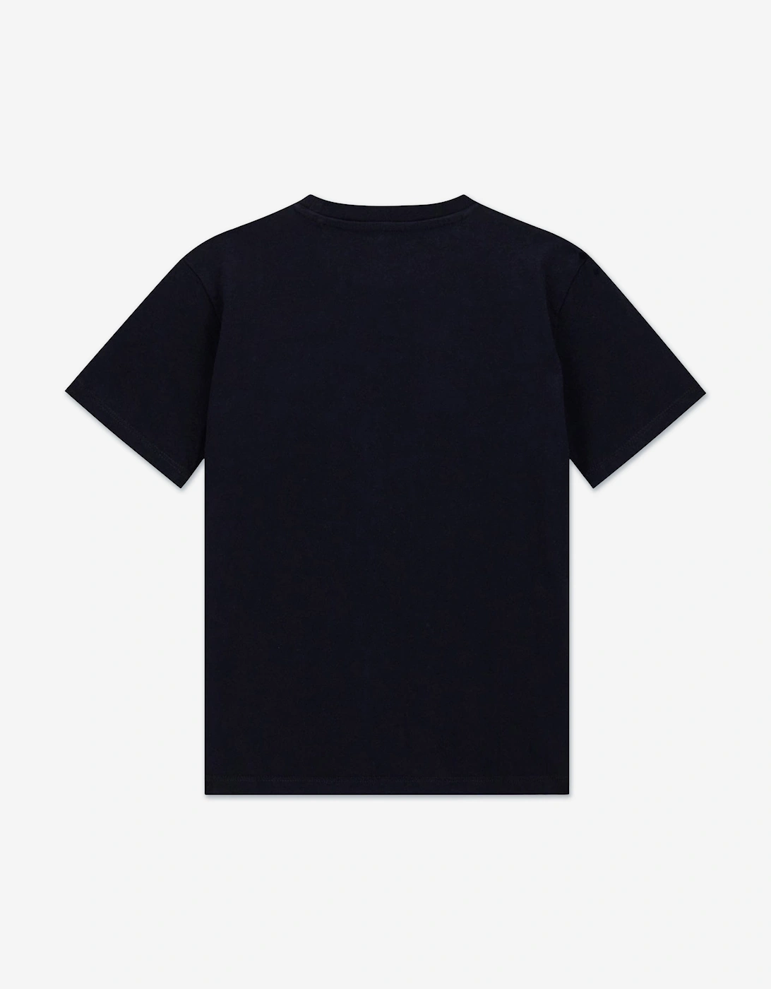Boys Logo Print T-Shirt in Navy