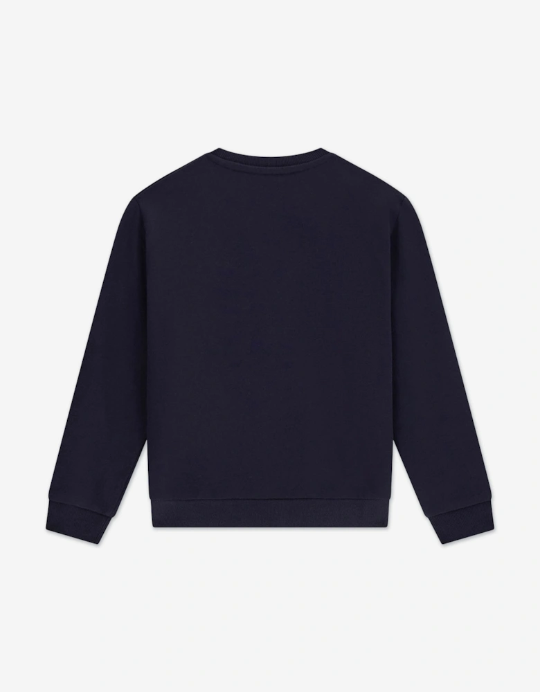 Kids Bear Logo Sweatshirt in Navy