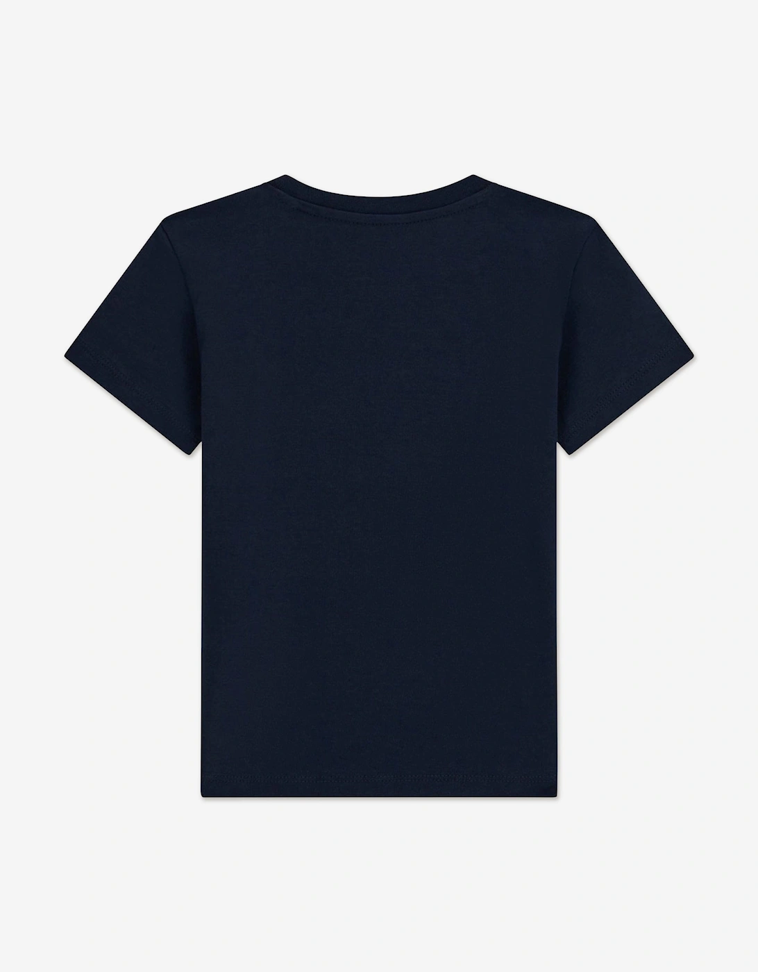 Boys Bear Logo T-Shirt in Navy