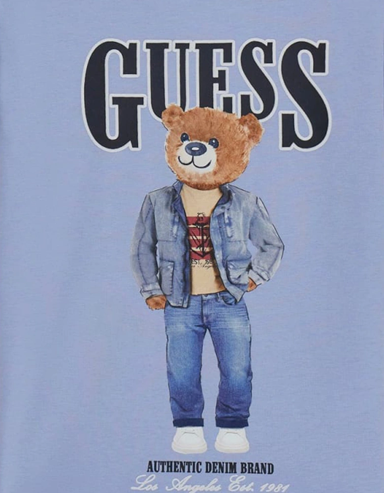 Boys Bear T-Shirt in Blue