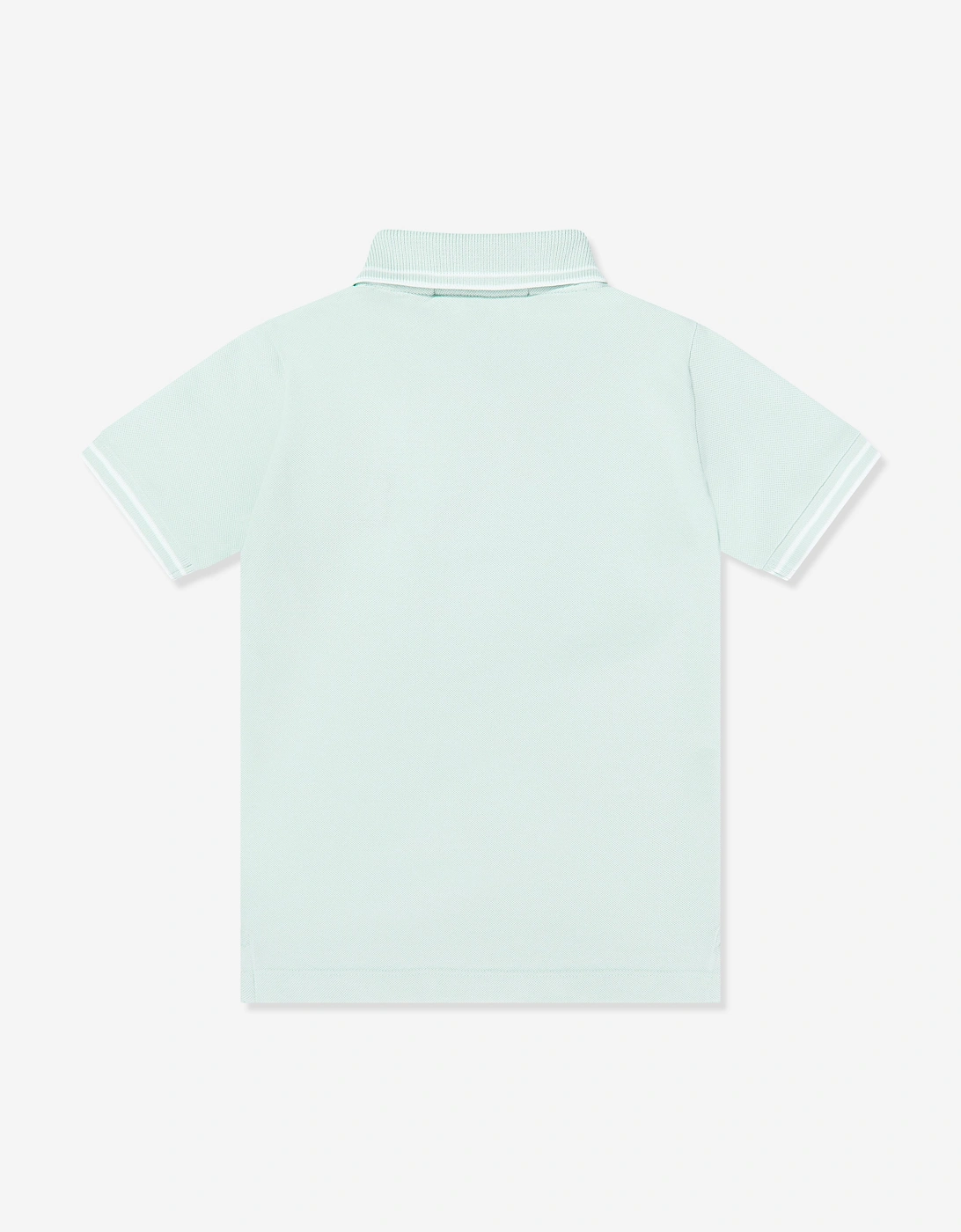 Boys Compass Patch Polo Shirt in Blue