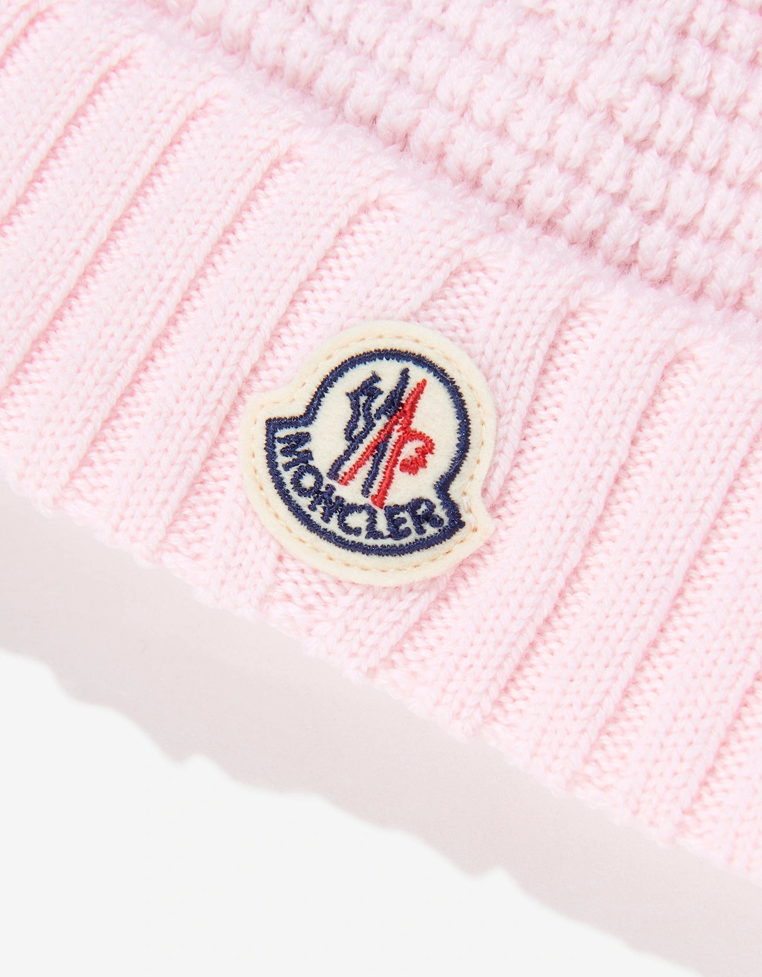Enfant Baby Girls Wool Beanie Hat with Ears in Pink