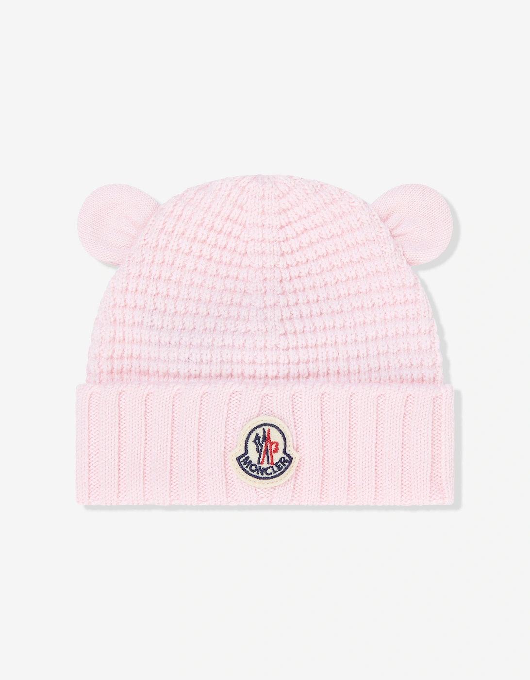 Enfant Baby Girls Wool Beanie Hat with Ears in Pink, 5 of 4