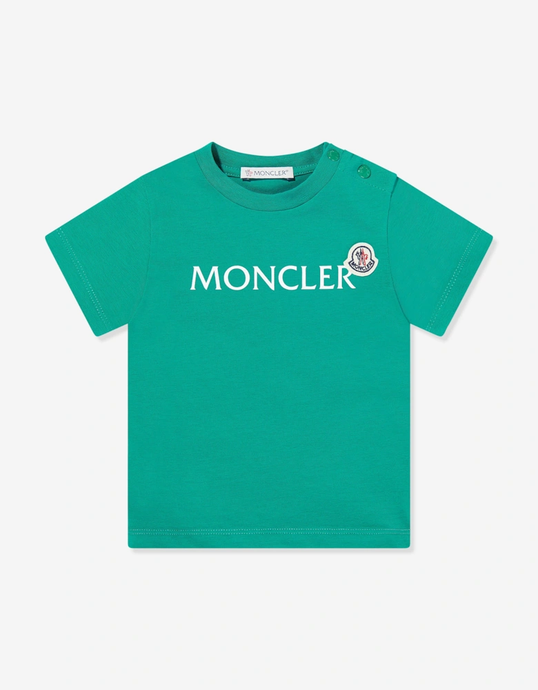 Enfant Baby Boys Logo T-Shirt in Green