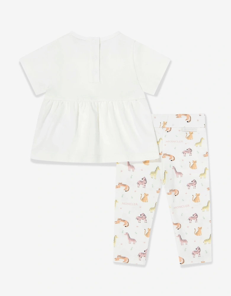 Enfant Baby Girls Legging Set in Pink