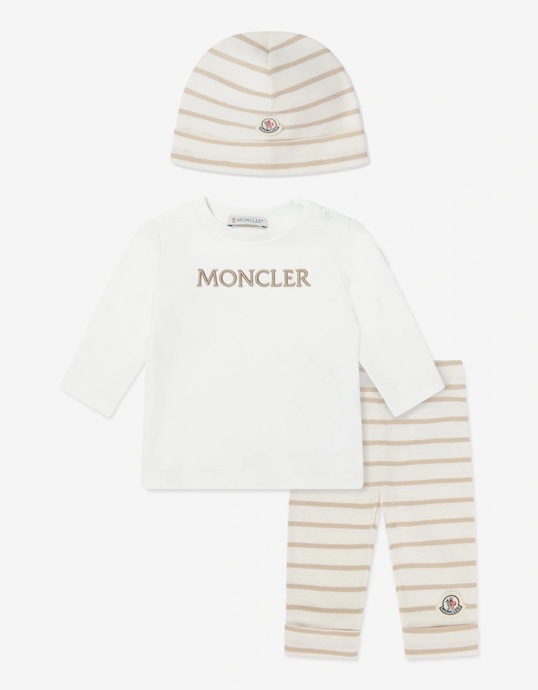 Enfant Baby 3 Piece Legging Set in Brown