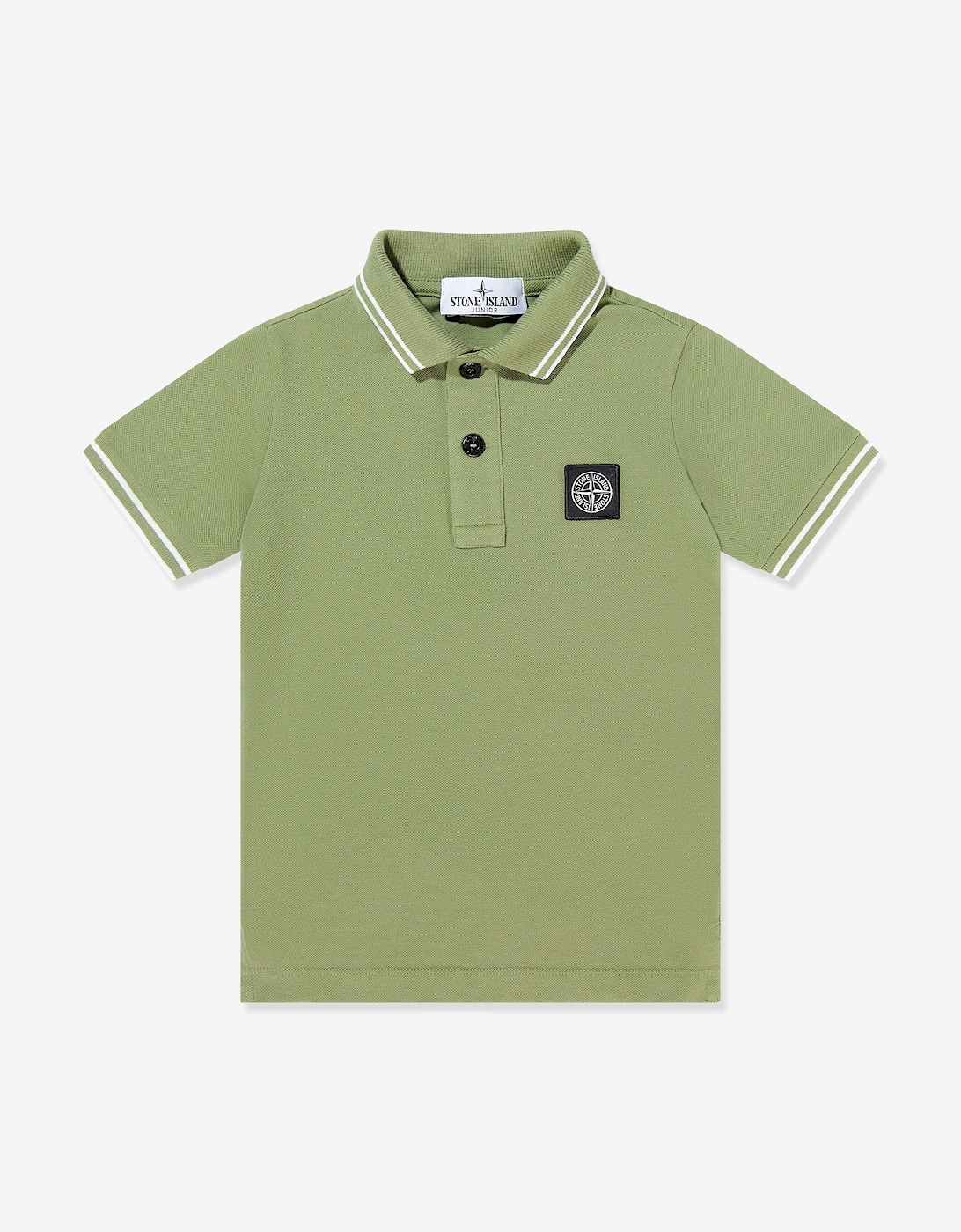 Boys Compass Patch Polo Shirt in Green, 5 of 4
