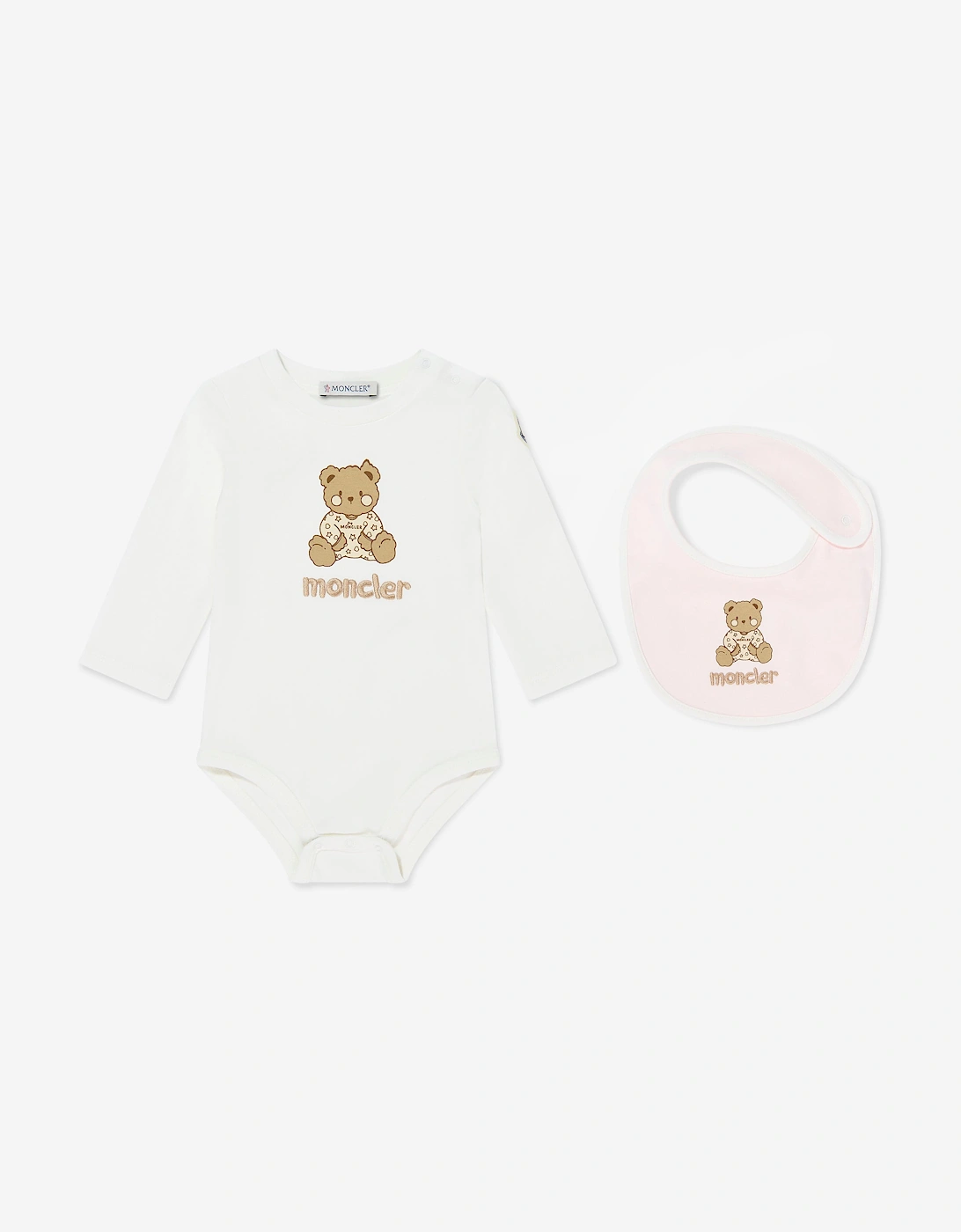 Enfant Baby Girls Teddy Bear Bodysuit Set in Pink, 7 of 6