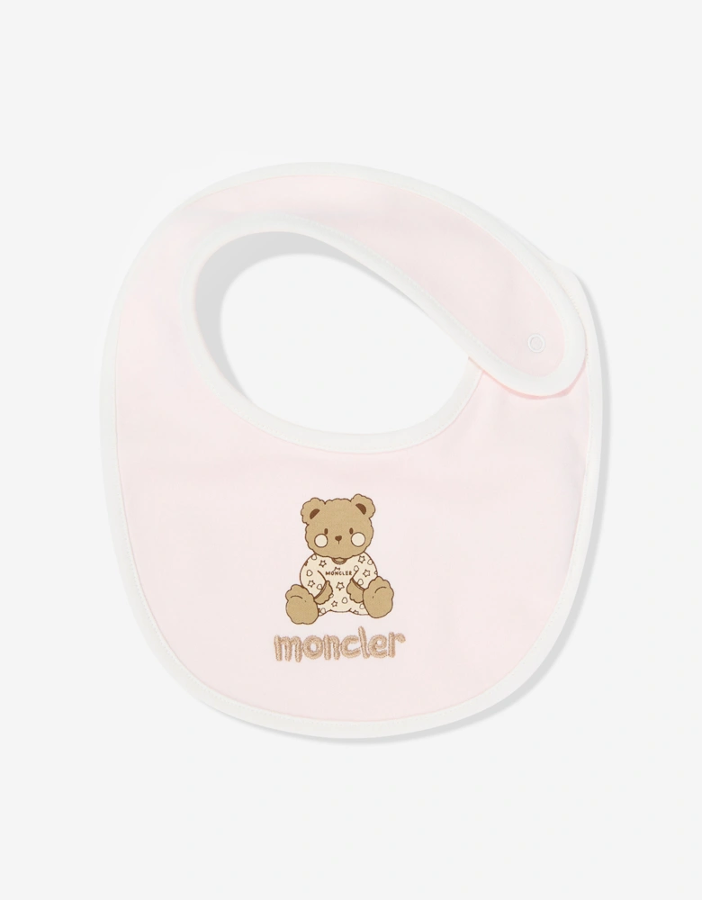 Enfant Baby Girls Teddy Bear Bodysuit Set in Pink