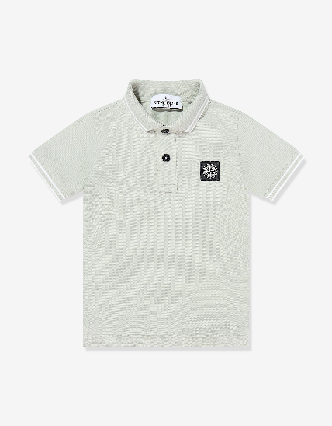 Boys Compass Patch Polo Shirt in Grey, 5 of 4