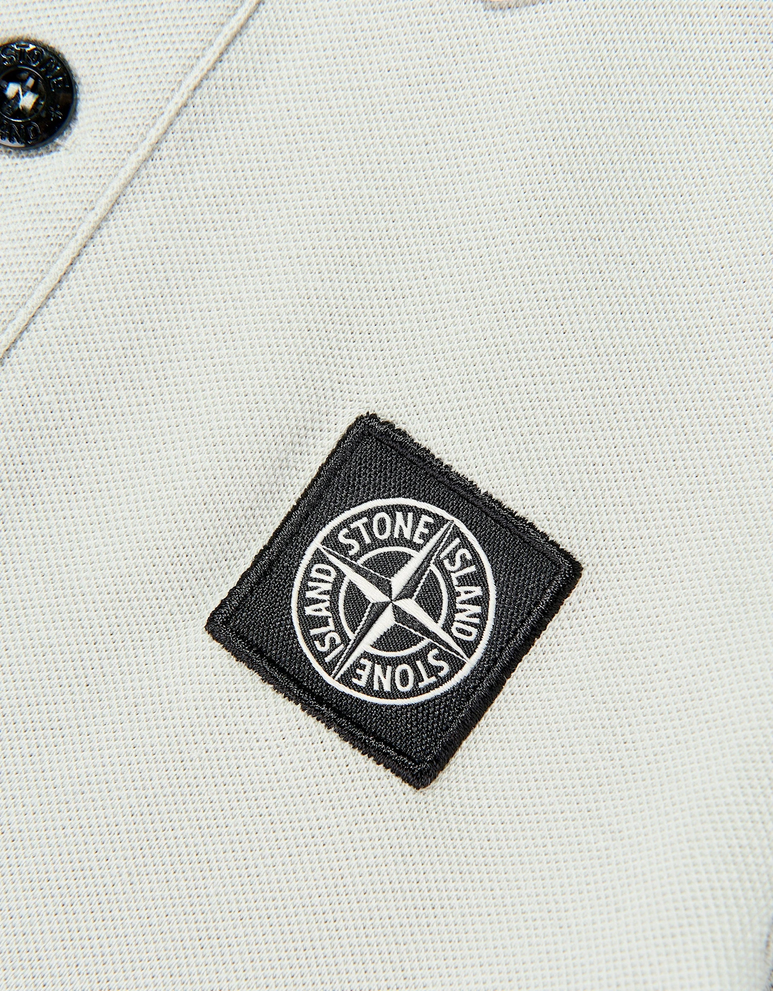 Boys Compass Patch Polo Shirt in Grey