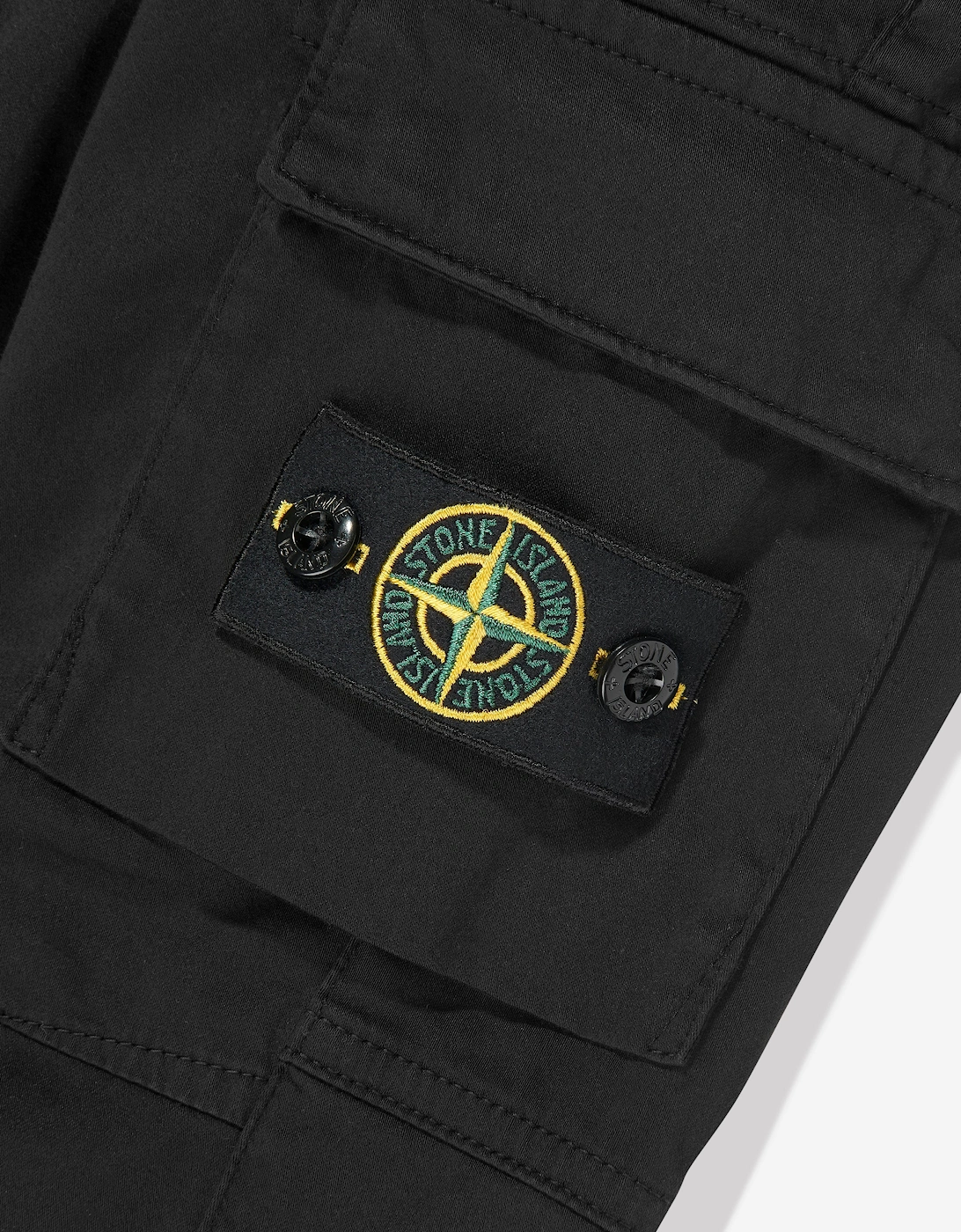 Boys Regular Tapered Cargo Trousers in Black