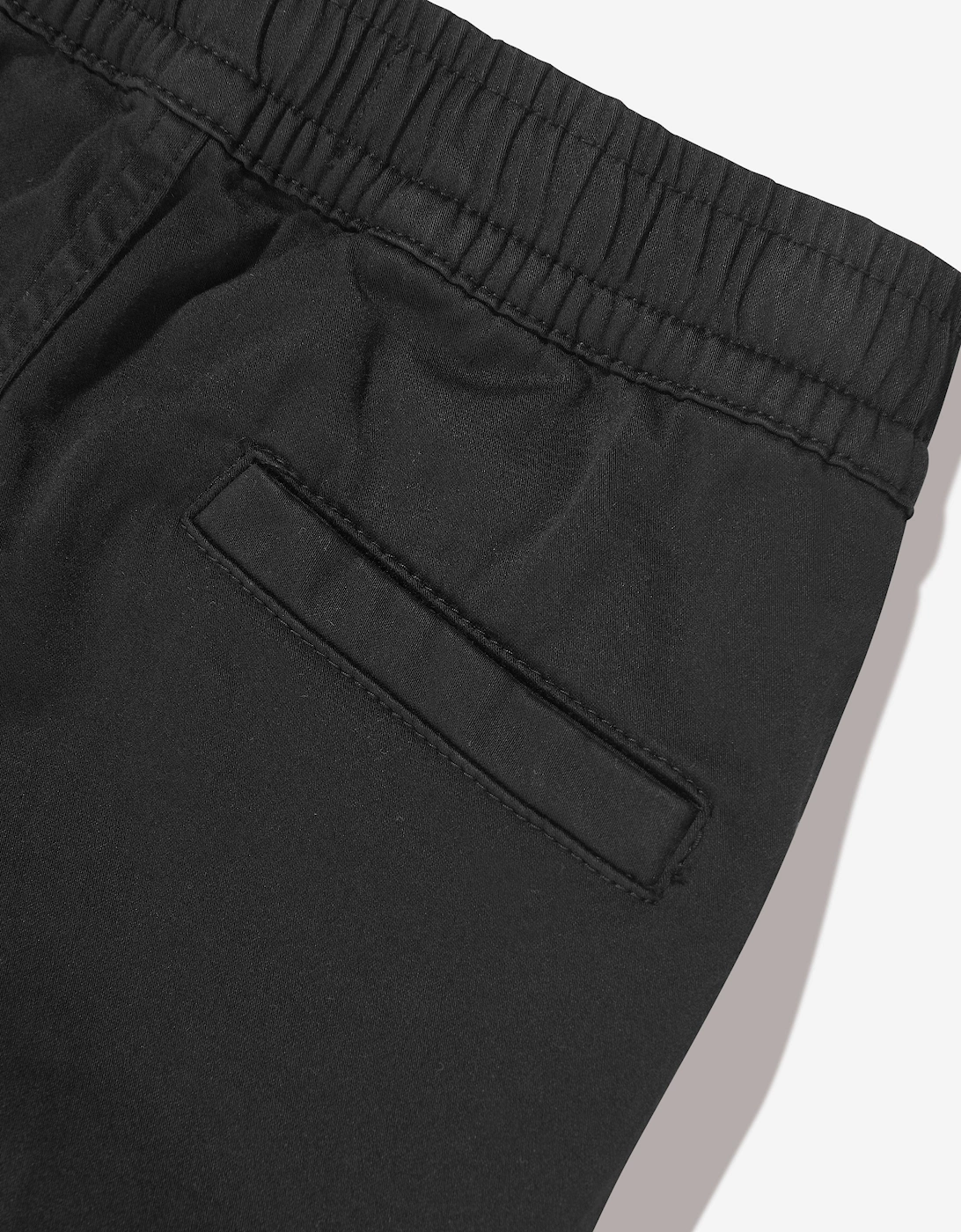 Boys Regular Tapered Cargo Trousers in Black