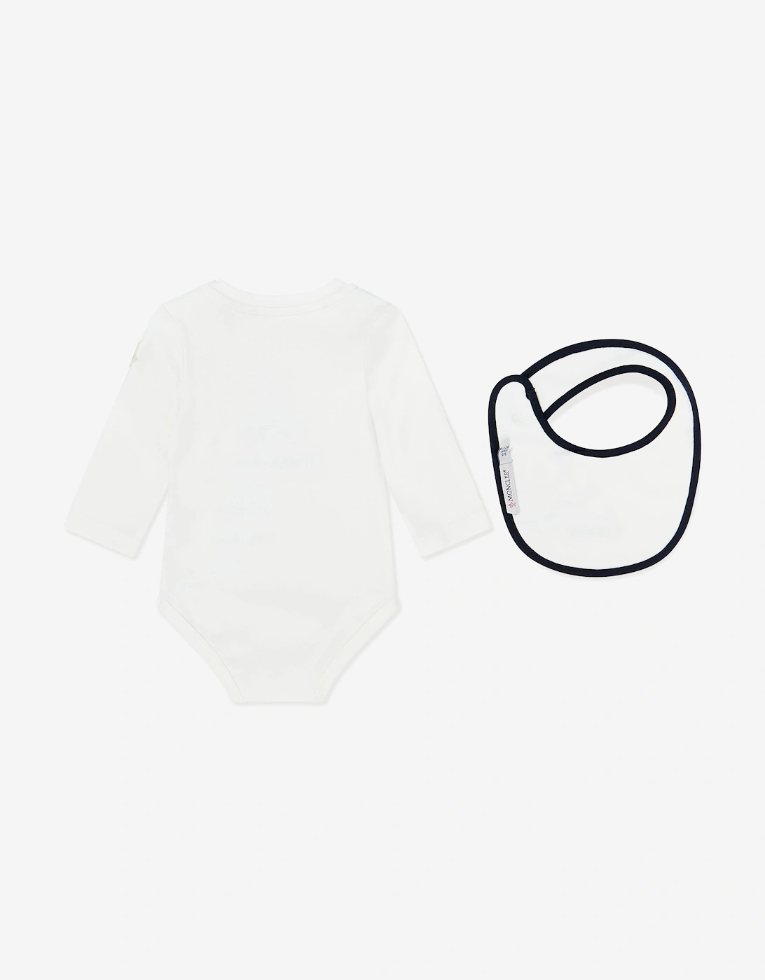 Enfant Baby Teddy Bear Bodysuit Set in White