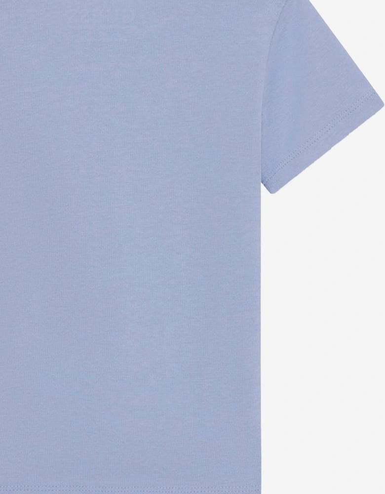 Boys Bear Logo T-Shirt in Blue