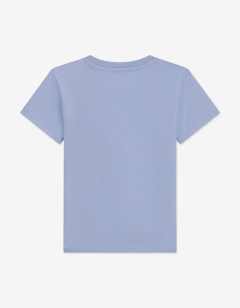 Boys Bear Logo T-Shirt in Blue