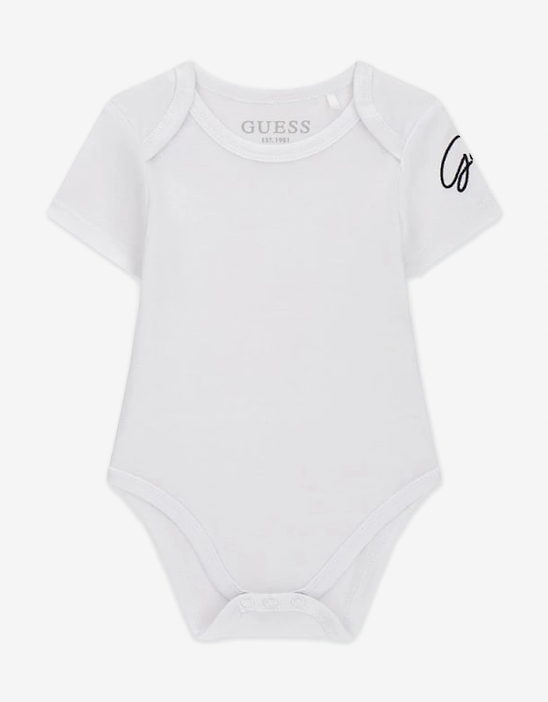 Baby Boys Bodysuit and Bear Romper Set in White