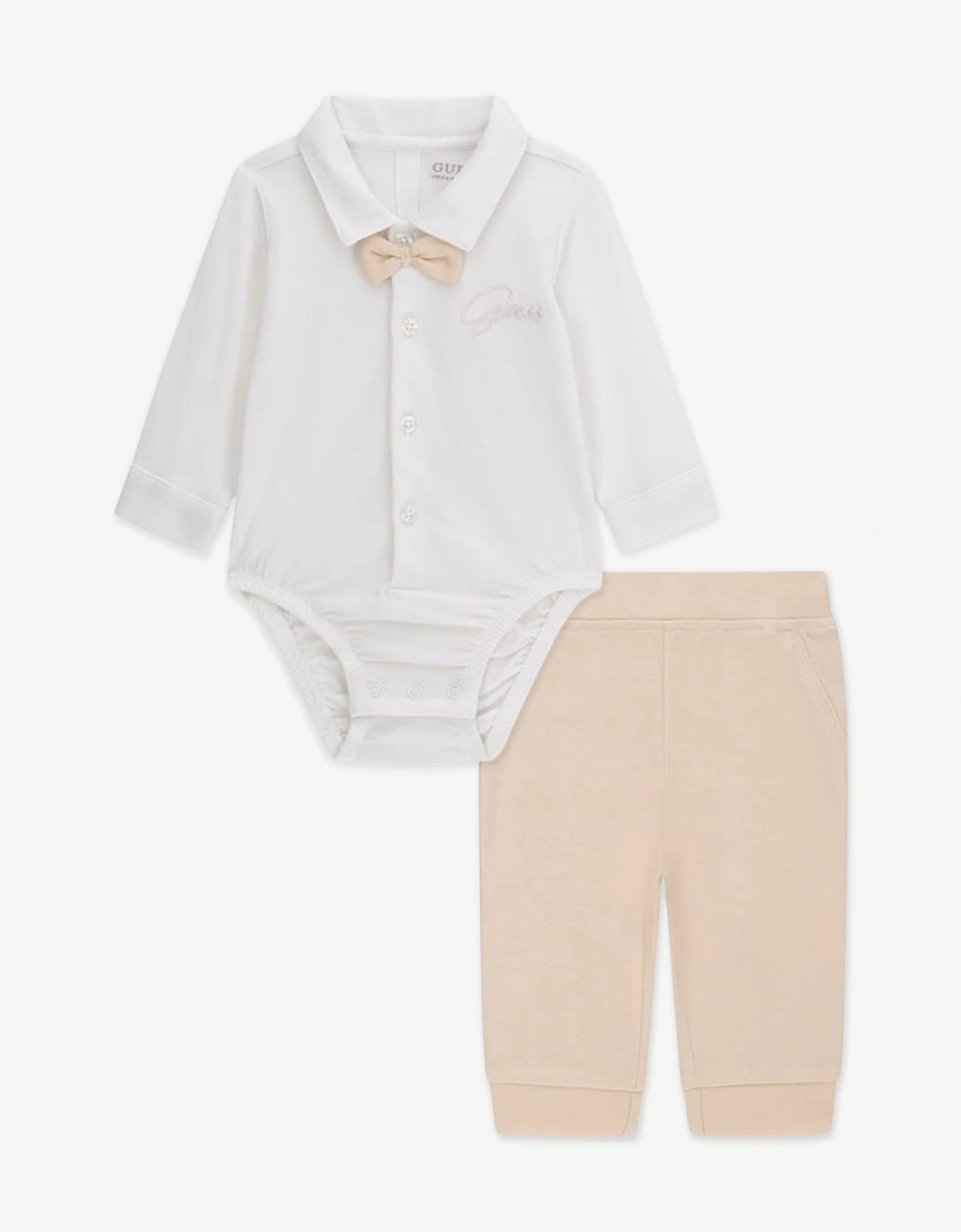 Baby Boys Bodysuit and Pants Set in White, 5 of 4