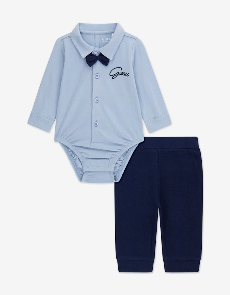 Baby Boys Bodysuit and Pants Set in Blue