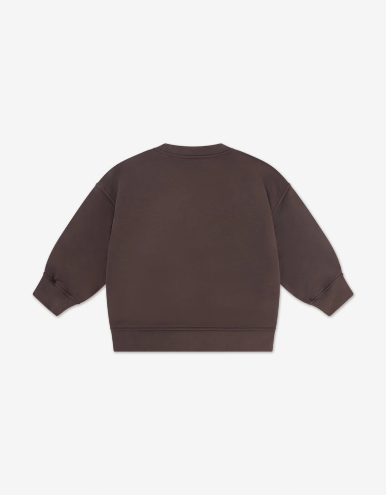 Kids Ctre Sweatshirt in Brown