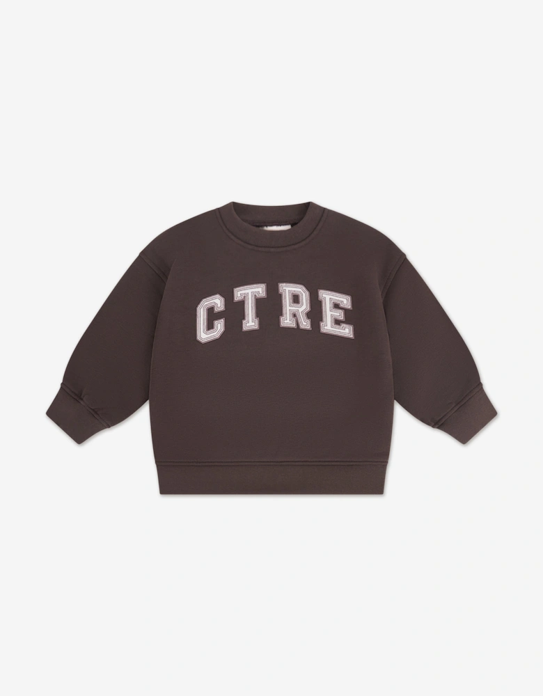 Kids Ctre Sweatshirt in Brown