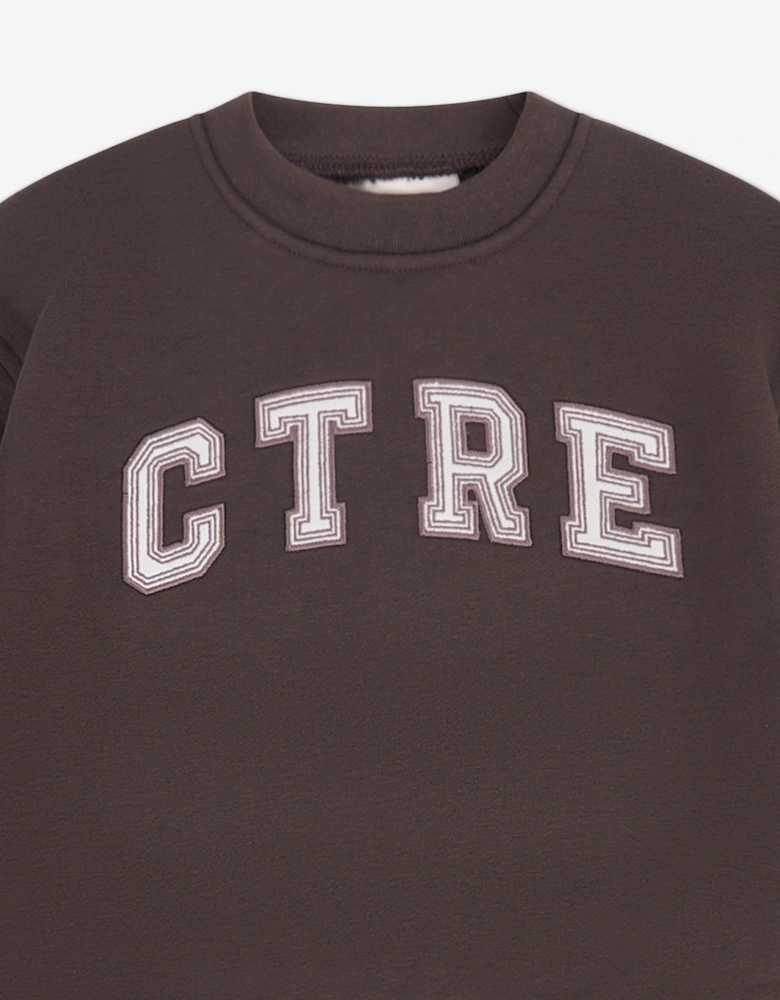Kids Ctre Sweatshirt in Brown