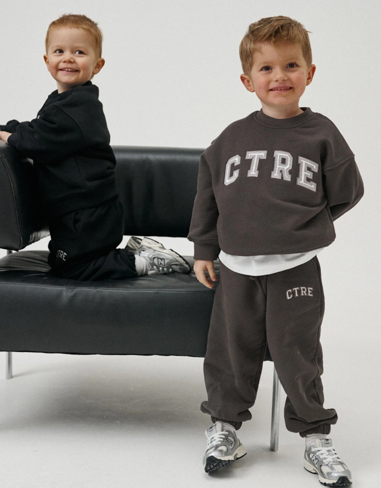 Kids Ctre Joggers in Brown